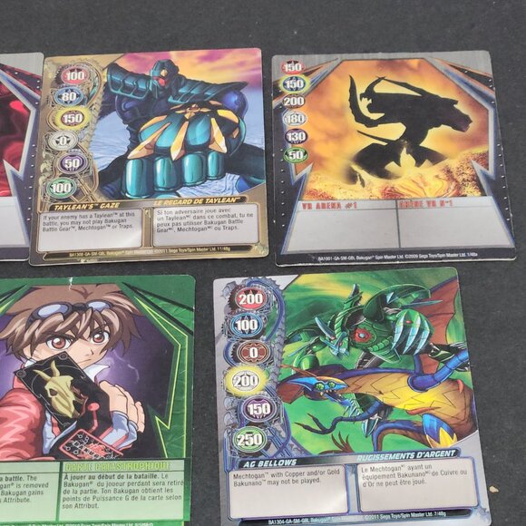Bakugan Battle Brawlers Magnetic Metal Card Lot - 9 Cards- 2009 Mixed Lot - Picture 2 of 6
